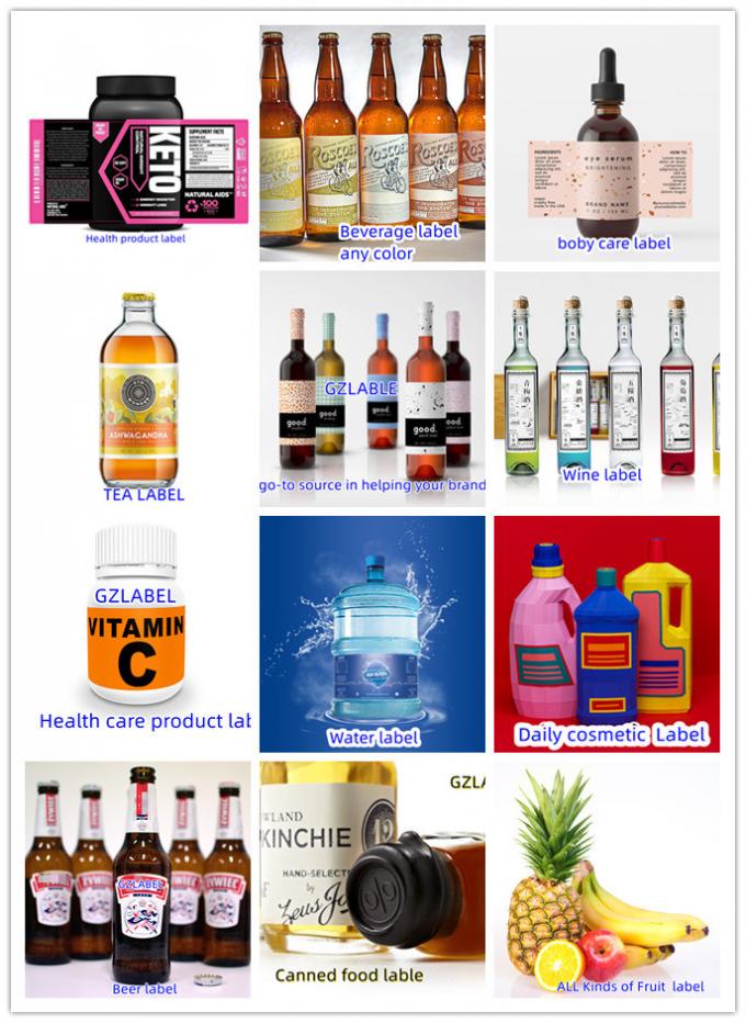 16- Этикетки для бутылок пива с локальным удалением клея для легкого нанесения 1