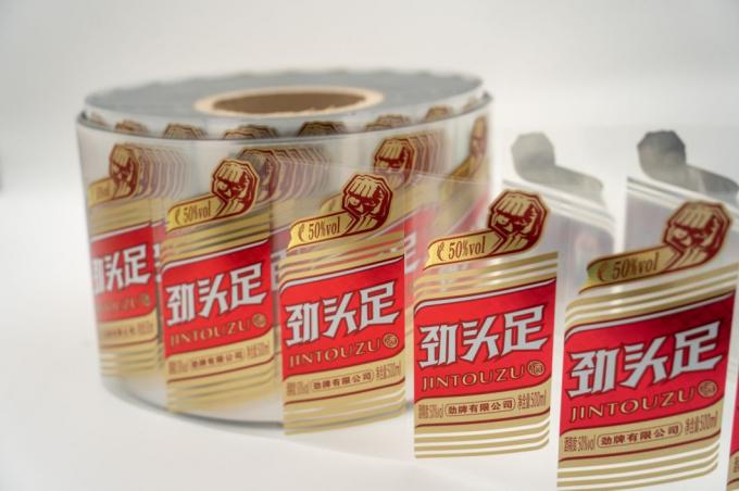 Термочувствительные наклейки на бутылки с вином на заказ Наклейки на продукты прозрачные водонепроницаемые 2