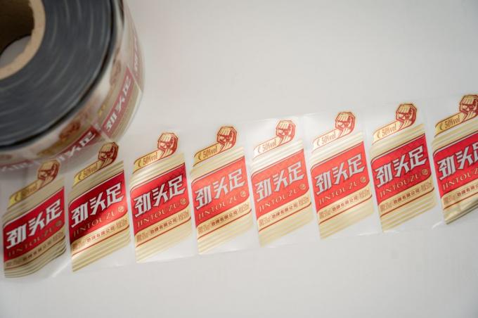 Термочувствительные наклейки на бутылки с вином на заказ Наклейки на продукты прозрачные водонепроницаемые 4