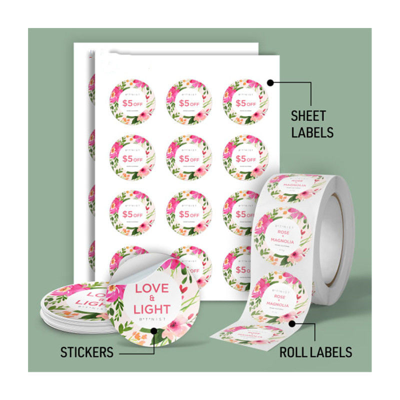 Наклейка для бутылок соков из теплостойких и статичных материалов