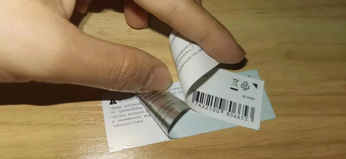 Transparent Anti-Counterfeiting Tamper-Evident Heat-Resistant Adhesive Label Sticker for Secure Packaging